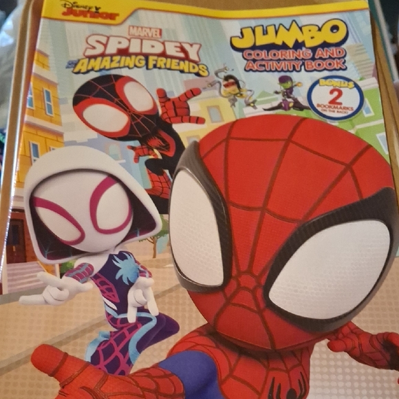 Marvel Other - Marvel Spidey and His Amazing Friends Jumbo Coloring & Activity Book - Red Blue